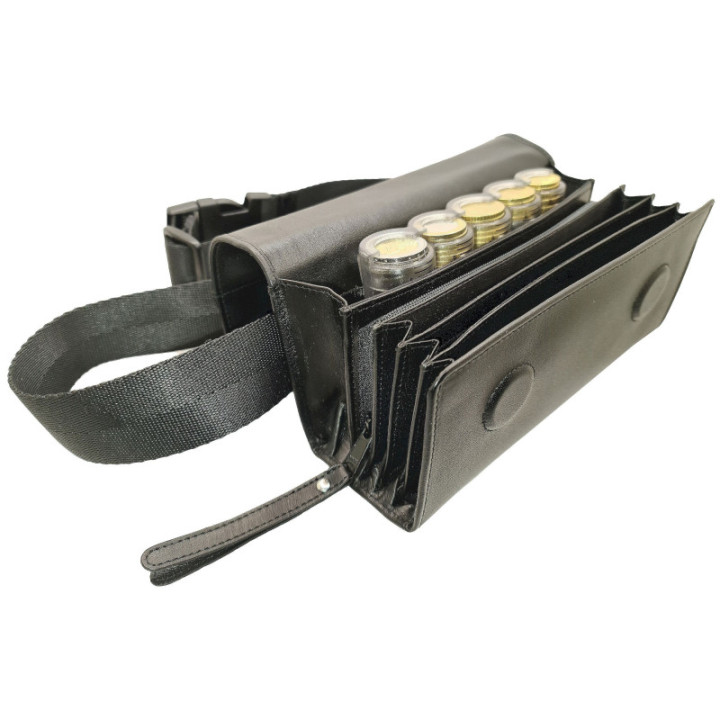 Sacoche serveur cuir CLAIRE-FONCET avec monnayeur 5 pièces