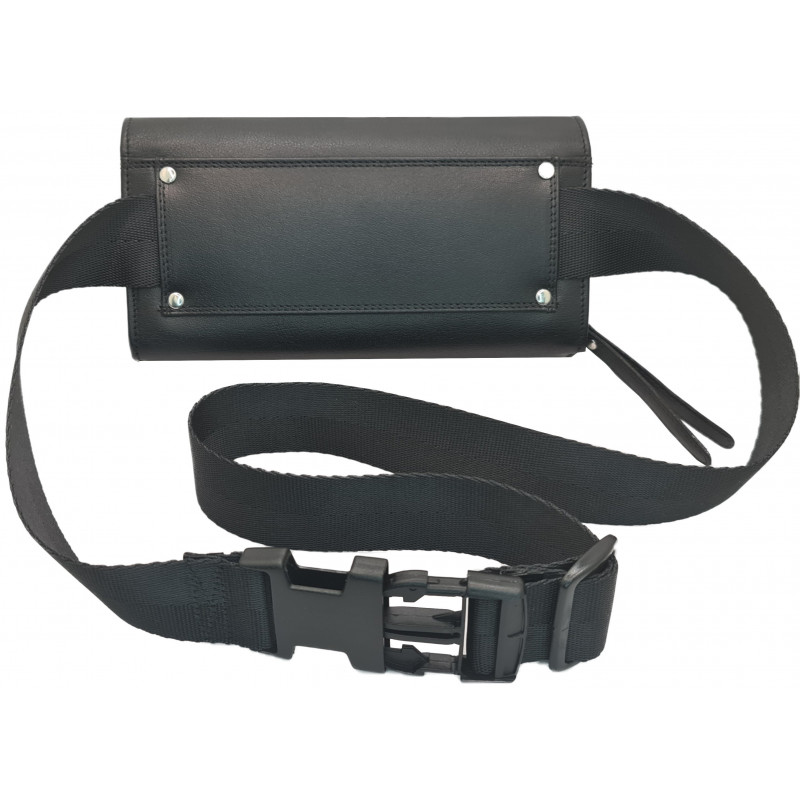 Sacoche de serveur en cuir avec monnayeur 5 pièces transparent