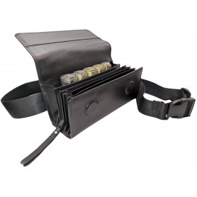 Sacoche de serveur en cuir avec monnayeur 5 pièces transparent (2)