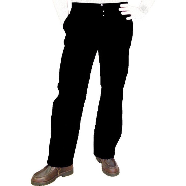 Pantalon vintage moleskine noir coton pro LE LABOUREUR