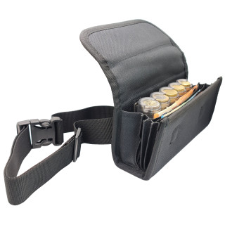 Sacoche Coffret de Service TISSU avec monnayeur Transparent 5 PIÈCES Euro intégré, vue principale.