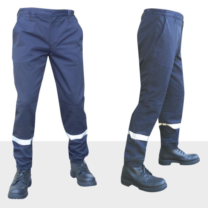 Pantalon sécurité incendie SSIAP DCA bandes réfléchissantes