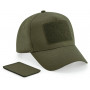 Casquette 5 panneaux avec patch amovible
