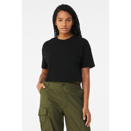 T-shirt crop femme ample et confort