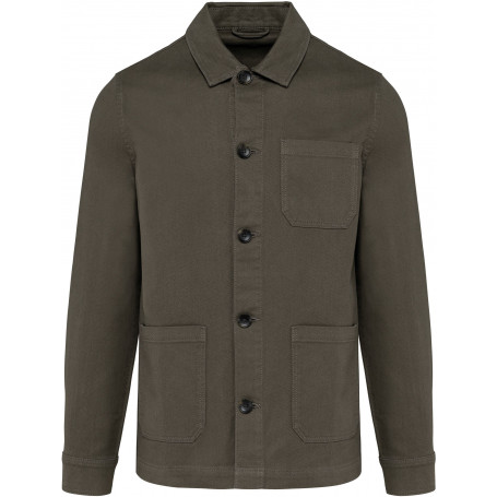 Veste worker homme effet délavé tendance vintage