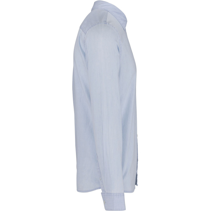 Chemise écoresponsable délavée coton twill homme