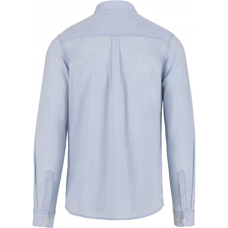 Chemise écoresponsable coton twill homme décontracté