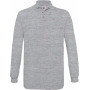 Polo homme manches longues safran B&C