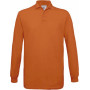 Polo homme manches longues safran B&C