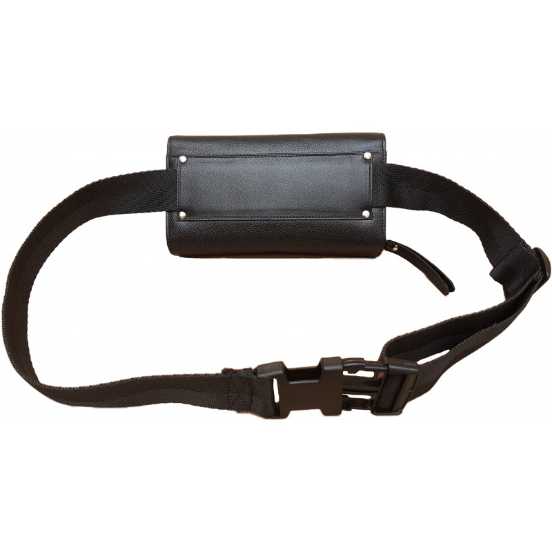 Sacoche de Serveur en CUIR, Ouverture Accordéon + Monnayeur 8 PIÈCES Noir, Fermeture SCRATCH