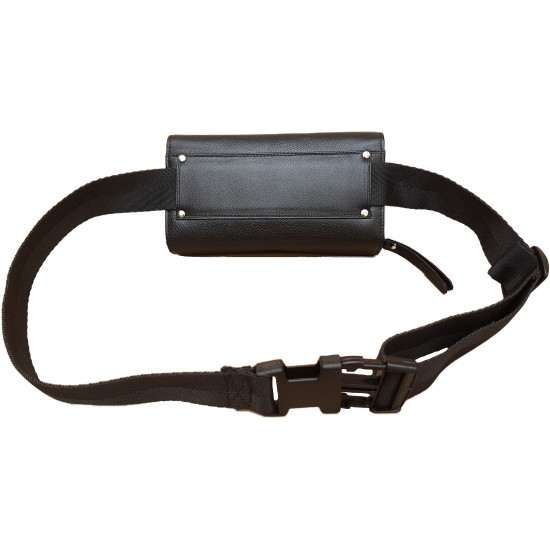Sacoche de Serveur en CUIR, Ouverture Accordéon + Monnayeur 8 PIÈCES Noir, Fermeture SCRATCH