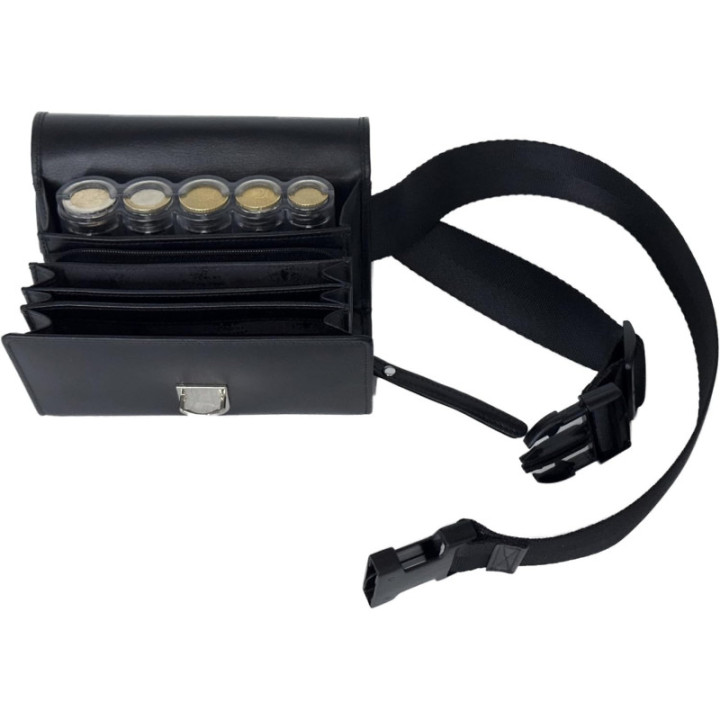 Sacoche serveur cuir avec monnayeur 5 pièces CLAIRE-FONCET