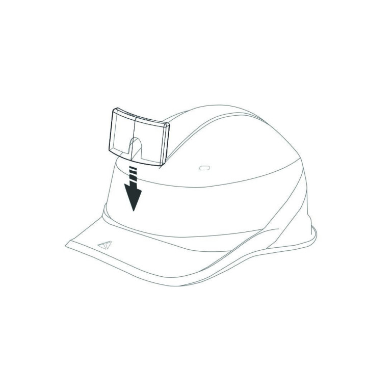 Porte-badge universel casque sécurité DELTA PLUS