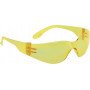 Boîte de 10 paires de lunettes monobloc en polycarbonate jaune