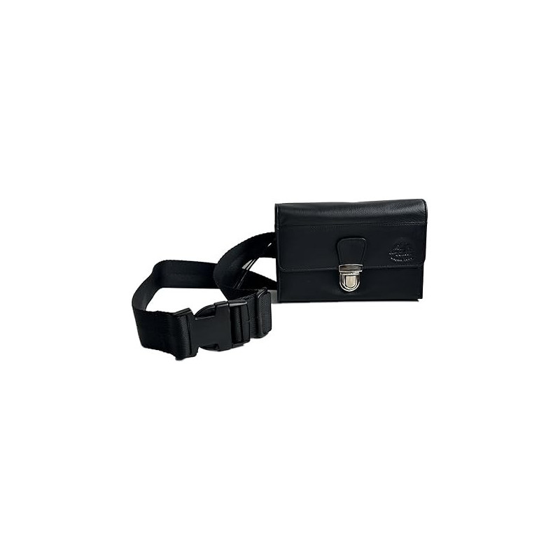 Sacoche de Serveur en Cuir, Vendue sans monnayeur, Fermeture Cartable