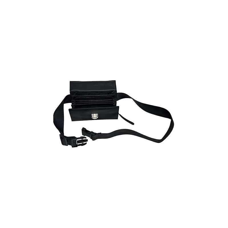 Sacoche de Serveur en Cuir, Vendue sans monnayeur, Fermeture Cartable