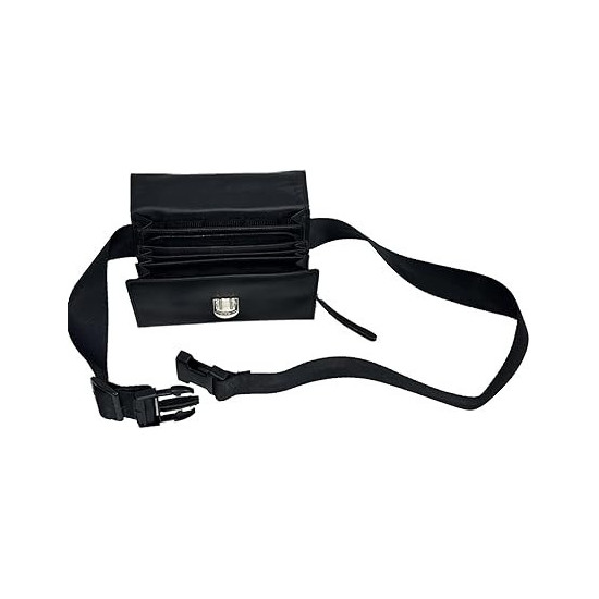 Sacoche de Serveur en Cuir, Vendue sans monnayeur, Fermeture Cartable