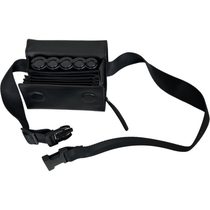 Sacoche serveur cuir avec monnayeur 5 pièces noir CLAIRE-FONCET