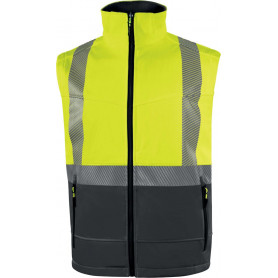 Veste softshell haute visibilité en manches amovibles (2)