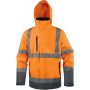 Parka imper-respirante à haute visibilité