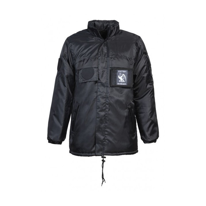 Parka coupe-vent fourrée Sécurité Privée gardiennage