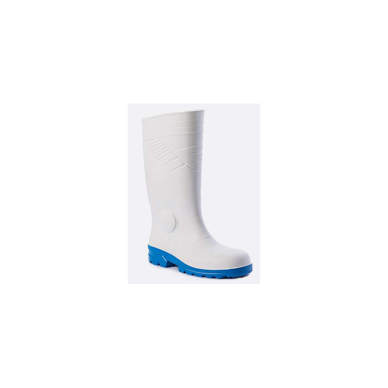 Botte blanche de sécurité en caoutchouc Nitrile/PVC Botte blanche de sécurité en caoutchouc Nitrile/PVC