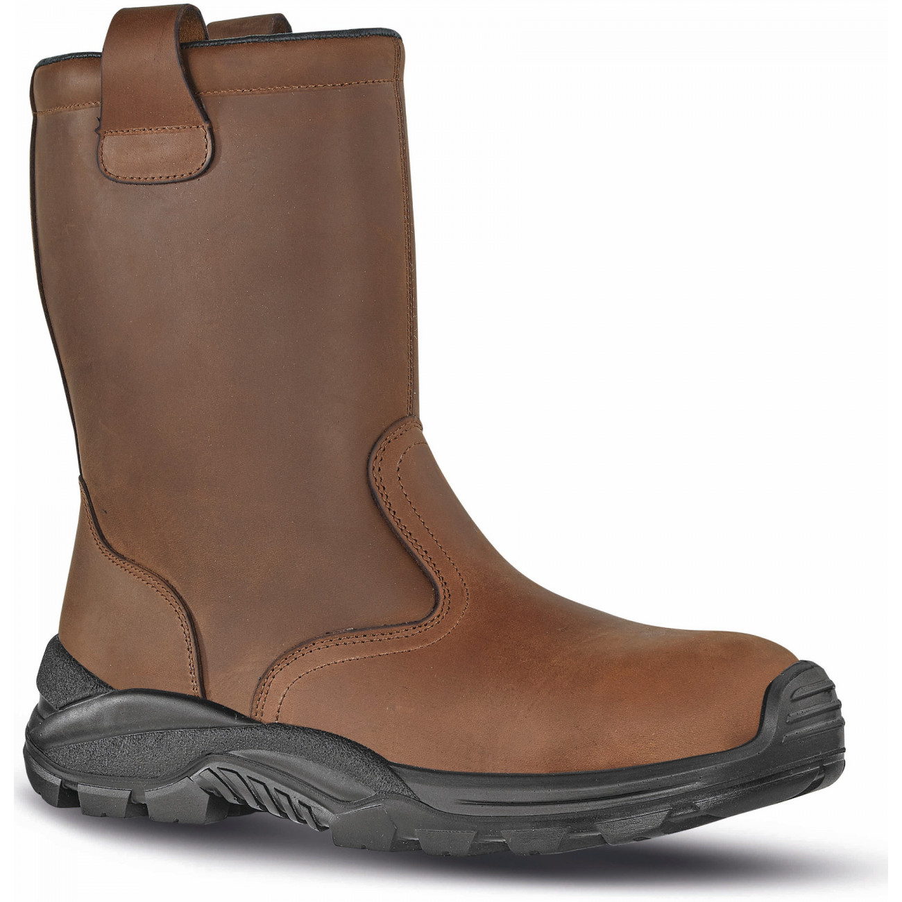 Bottes de sécurité et de chantier en cuir doublées hiver