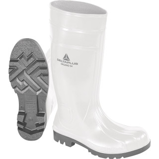 Bottes blanches agroalimentaire en PVC semelle antidérapante SRA