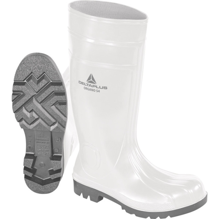 Bottes blanches agroalimentaire en PVC semelle antidérapante SRA