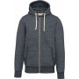 Sweat-shirt vintage zippé à capuche homme