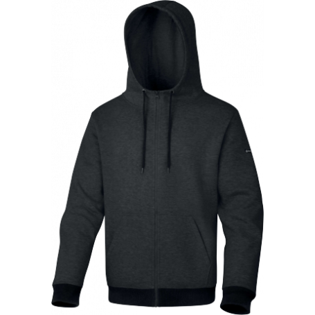 Veste sweat molleton avec renforts coudes