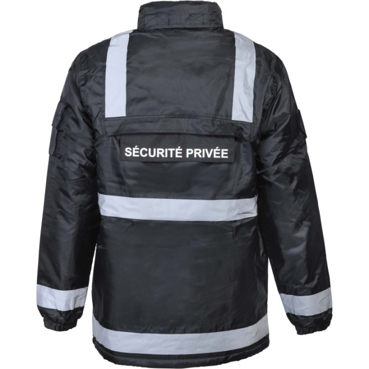 Coupe vent pour Sécurité Privée avec bandes rétro-réfléchissantes
