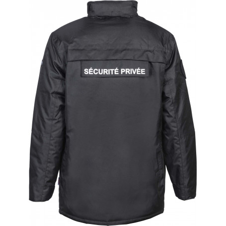 Parka agent de sécurité imperméable chaude hiver