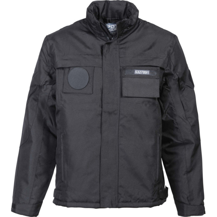 Blouson imperméable chaud hiver pour agents de Sécurité Privée et vigils