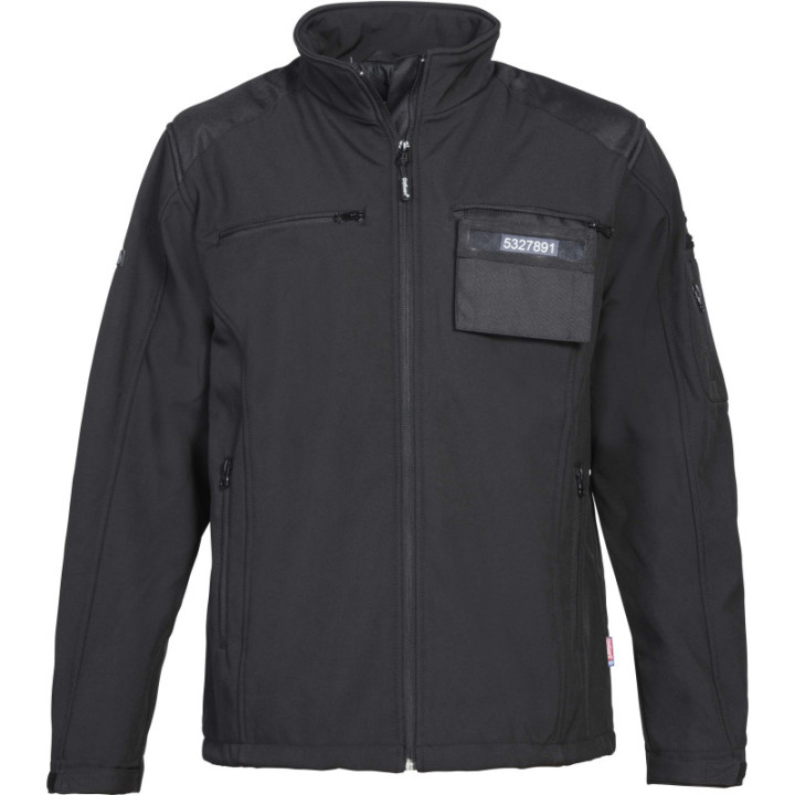Blouson en softshell pour agent de Sécurité Privée et gardiennage