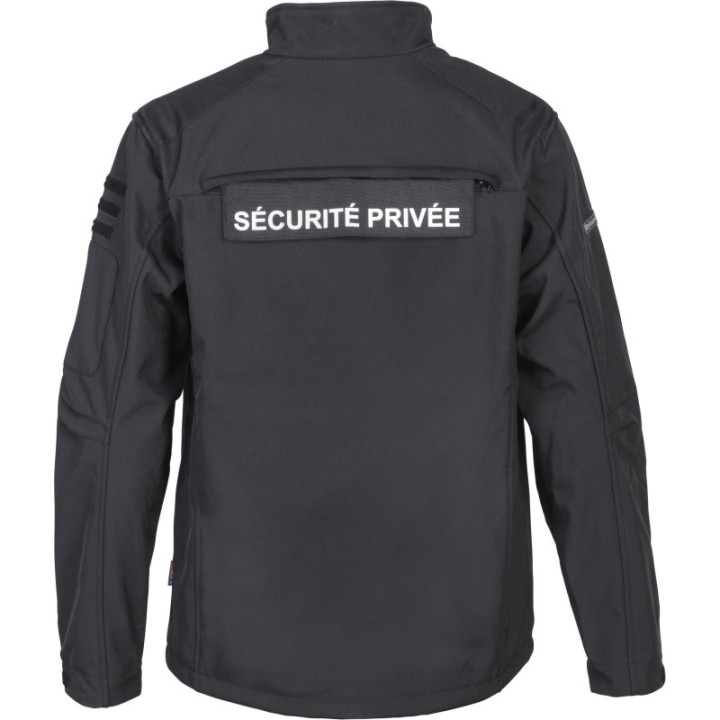 Blouson en softshell pour agent de Sécurité Privée et gardiennage