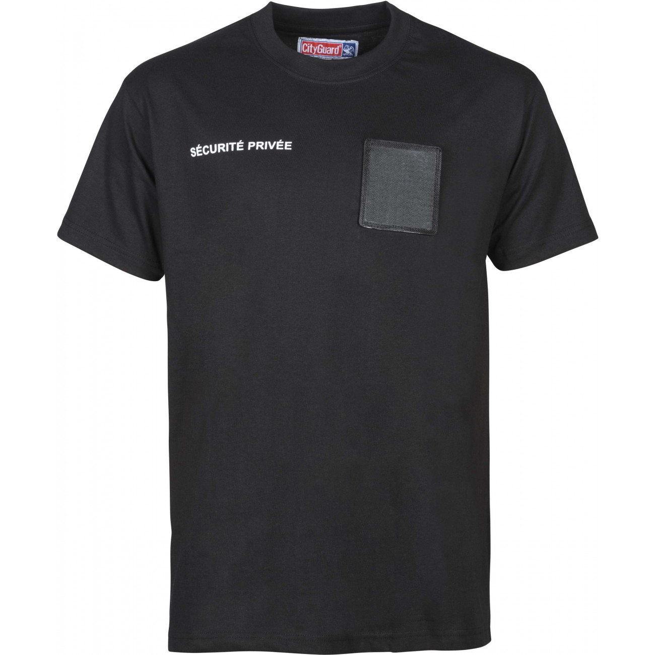Tee-shirt noir imprimé SECURITE PRIVEE pour agent de sécurité