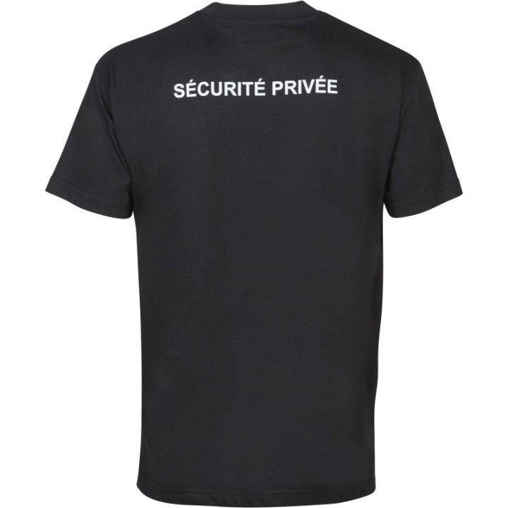 Tee-shirt imprimé Sécurité Privée pour agent de sécurité
