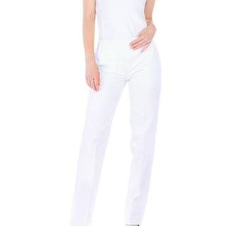 Pantalon médical femme ceinture élastique coupe ajustée