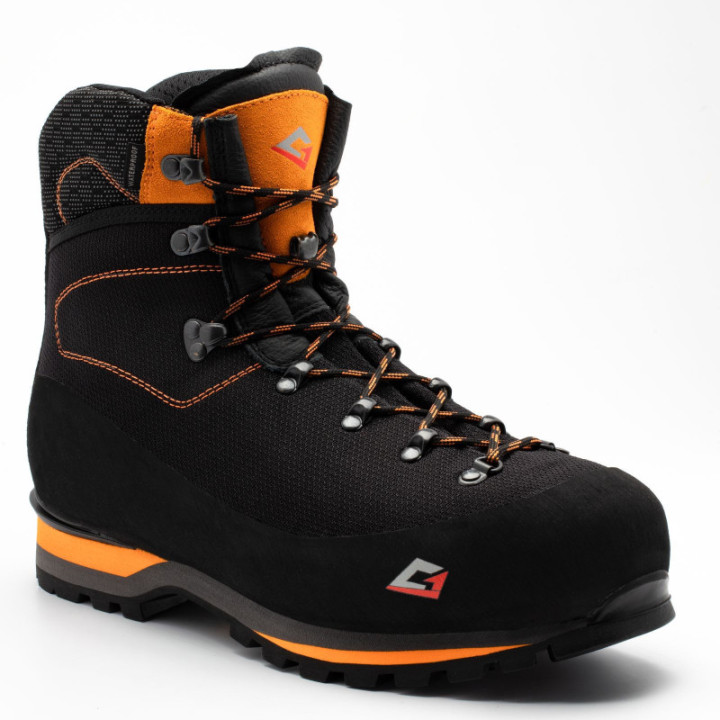 Chaussure de sécurité S3 Noir Orange trekking professionnel