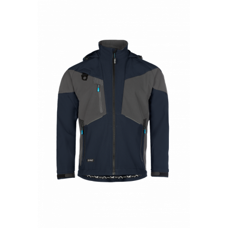 SYNQ® Softshell 3 Couches : Veste de Travail Imperméable, Respirante et Recyclée