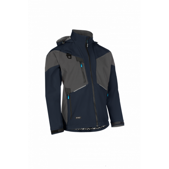 SYNQ® Softshell 3 Couches : Veste de Travail Imperméable, Respirante et Recyclée