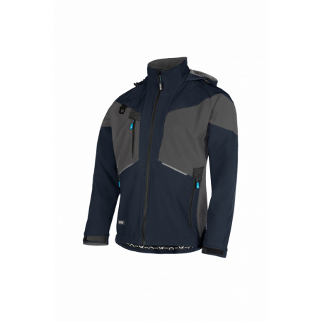 SYNQ® Softshell 3 Couches : Veste de Travail Imperméable, Respirante et Recyclée