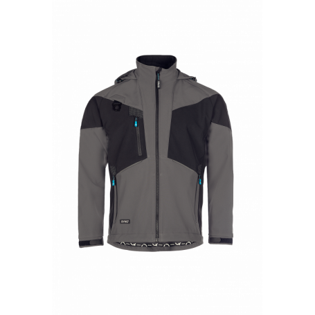 SYNQ® Softshell 3 Couches : Veste de Travail Imperméable, Respirante et Recyclée