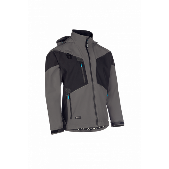 SYNQ® Softshell 3 Couches : Veste de Travail Imperméable, Respirante et Recyclée