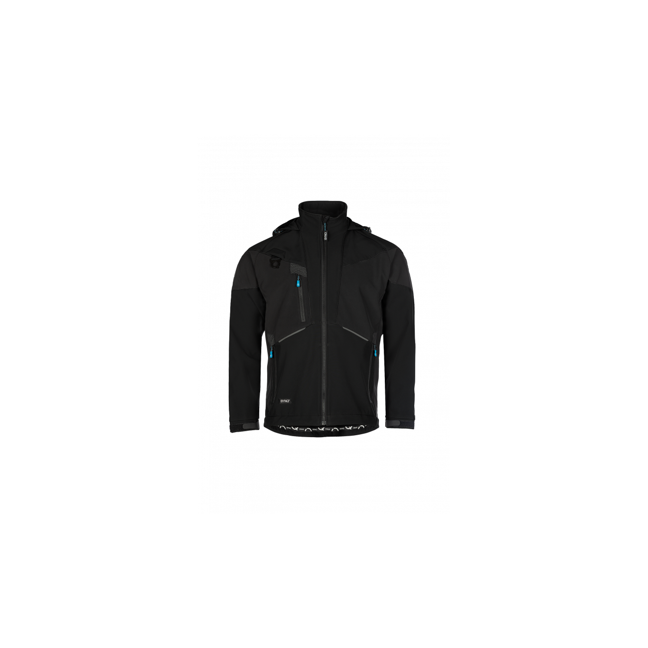 SYNQ® Softshell 3 Couches : Veste de Travail Imperméable, Respirante et Recyclée