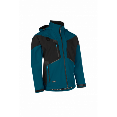 SYNQ® Softshell 3 Couches : Veste de Travail Imperméable, Respirante et Recyclée