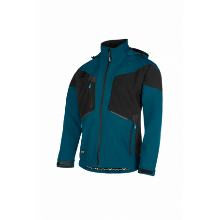 SYNQ® Softshell 3 Couches : Veste de Travail Imperméable, Respirante et Recyclée