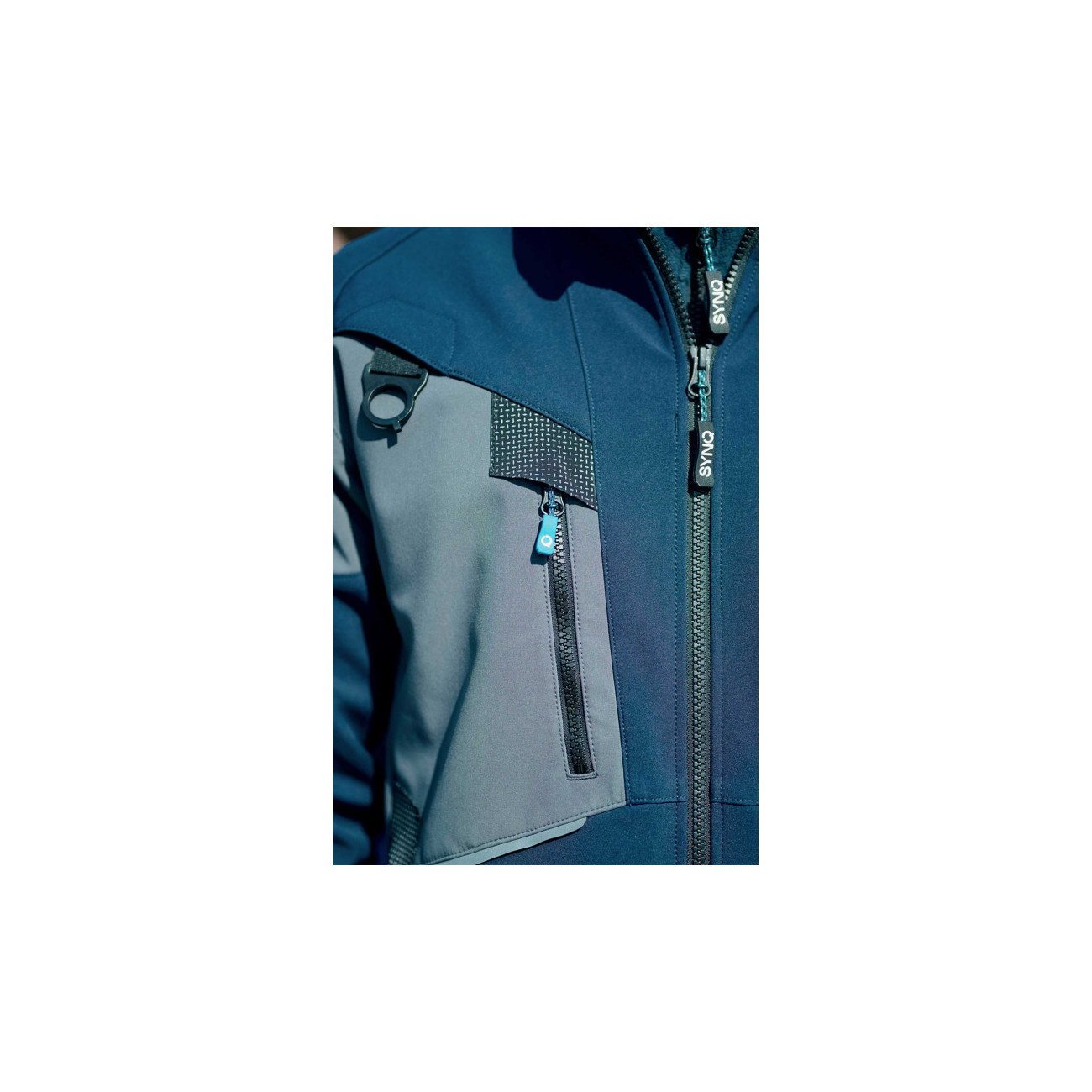 SYNQ® Softshell 3 Couches : Veste de Travail Imperméable, Respirante et Recyclée