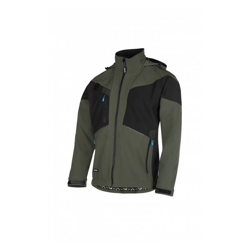 SYNQ® Softshell 3 Couches : Veste de Travail Imperméable, Respirante et Recyclée